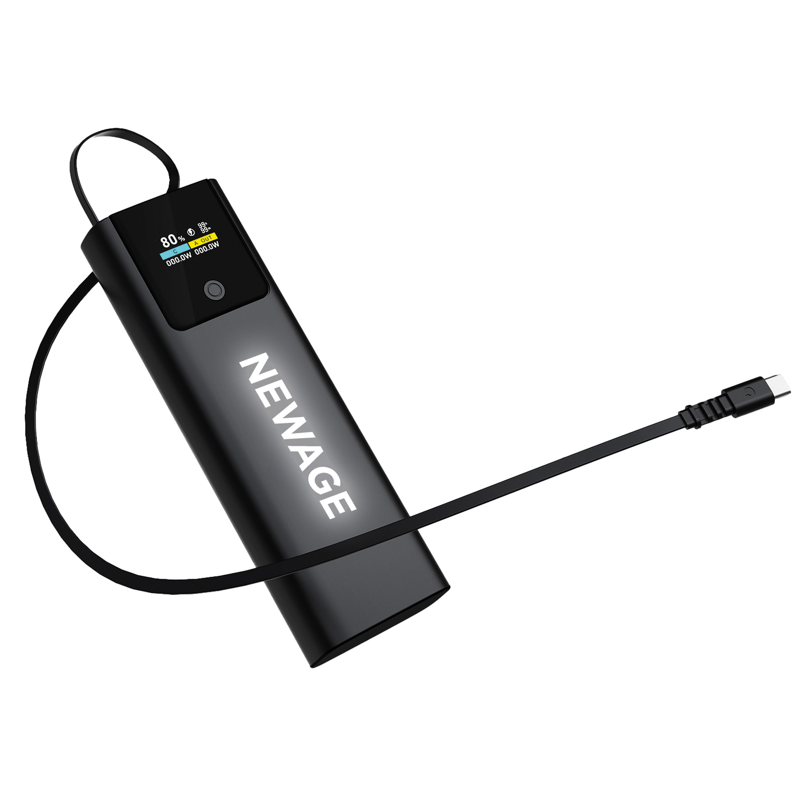 AKYAKA 20.000 MAH SİYAH POWERBANK | Promosyon Ürünleri