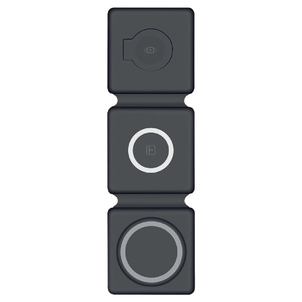 SALKIM SİYAH 3 LÜ WİRELESS ŞARJ STANDI