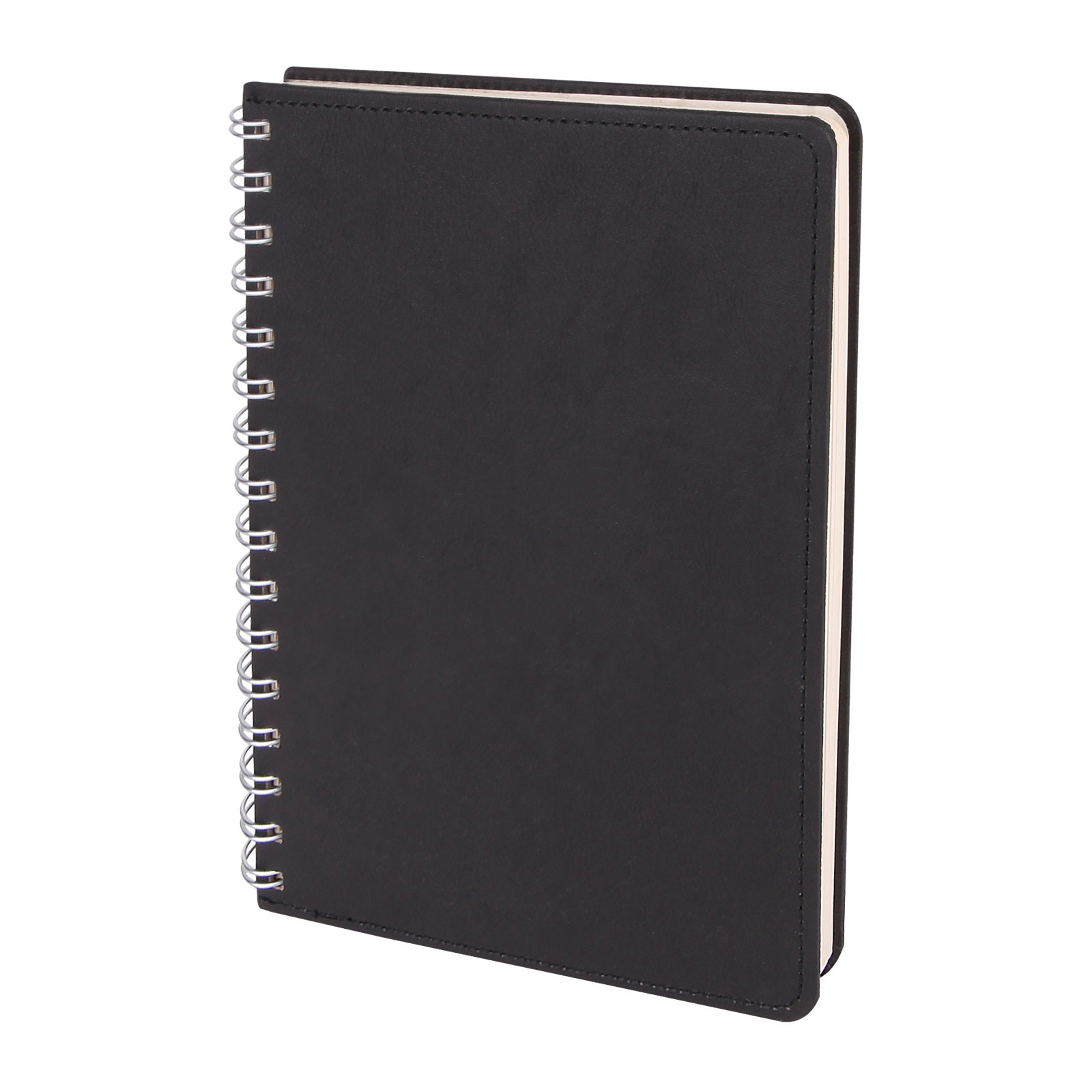 BATIKENT SİYAH SPİRALLİ TARİHSİZ DEFTER (15X21 CM) | Promosyon Ürünleri