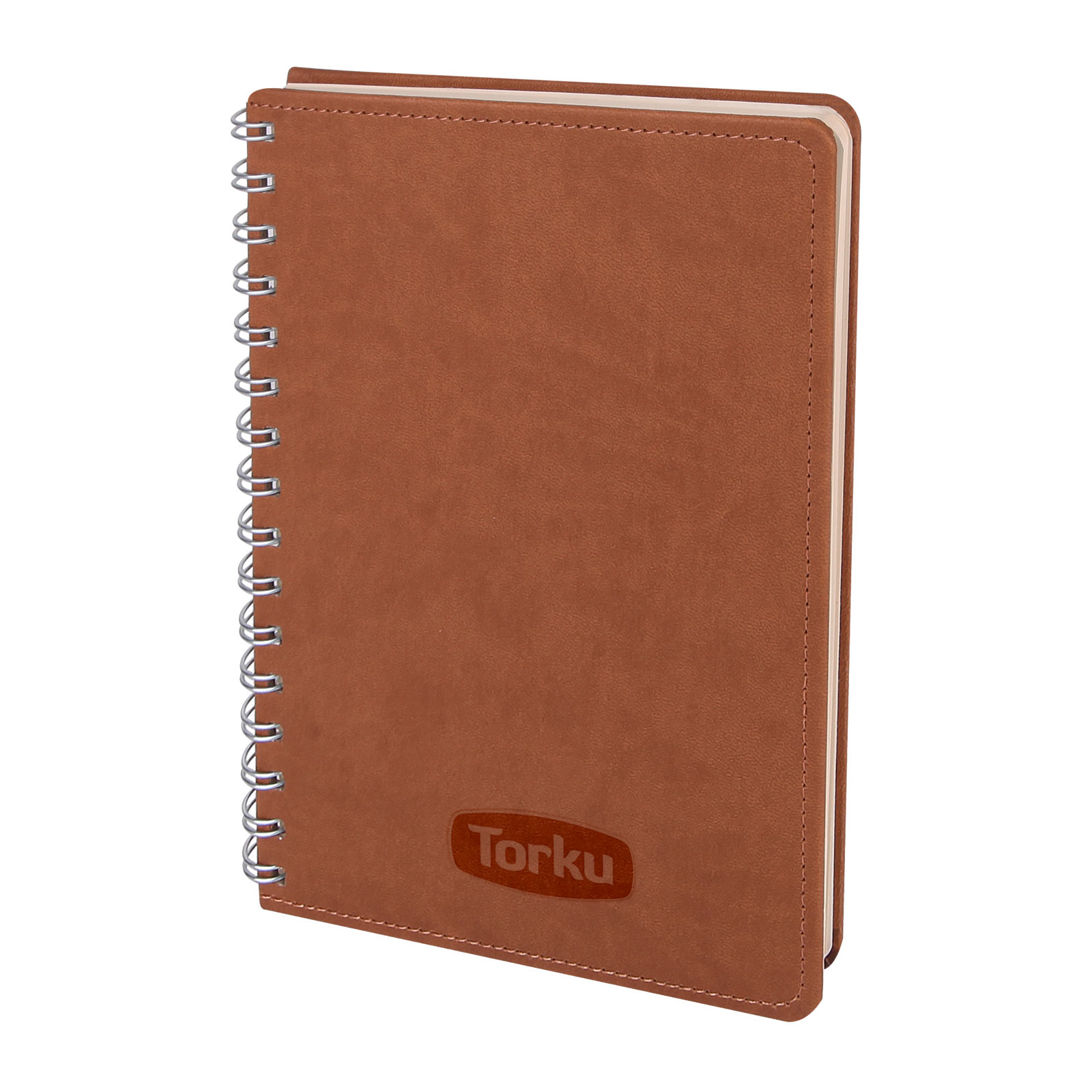 BATIKENT KAHVERENGİ SPİRALLİ TARİHSİZ DEFTER (15X21 CM) | Promosyon Ürünleri
