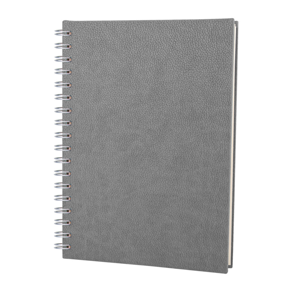 ELMADAĞ GRİ TARİHLİ SPİRALLİ AJANDA (17X24 CM) | Promosyon Ürünleri