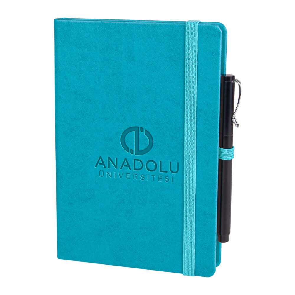 KALECİK TURKUAZ TARİHSİZ DEFTER (13X21 CM) | Promosyon Ürünleri