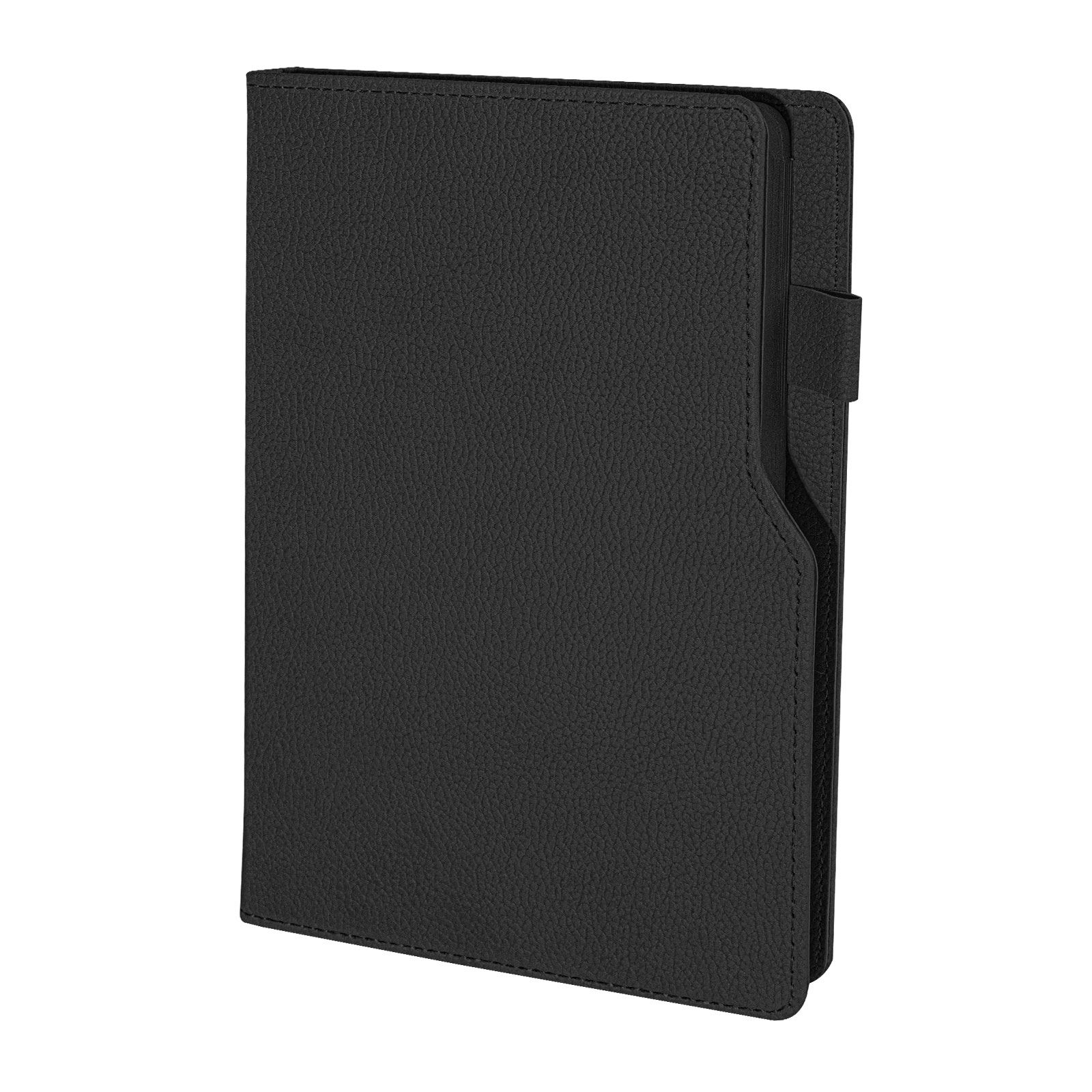 BAHÇELİEVLER SİYAH TARİHSİZ DEFTER (14,5X21 CM) | Promosyon Ürünleri