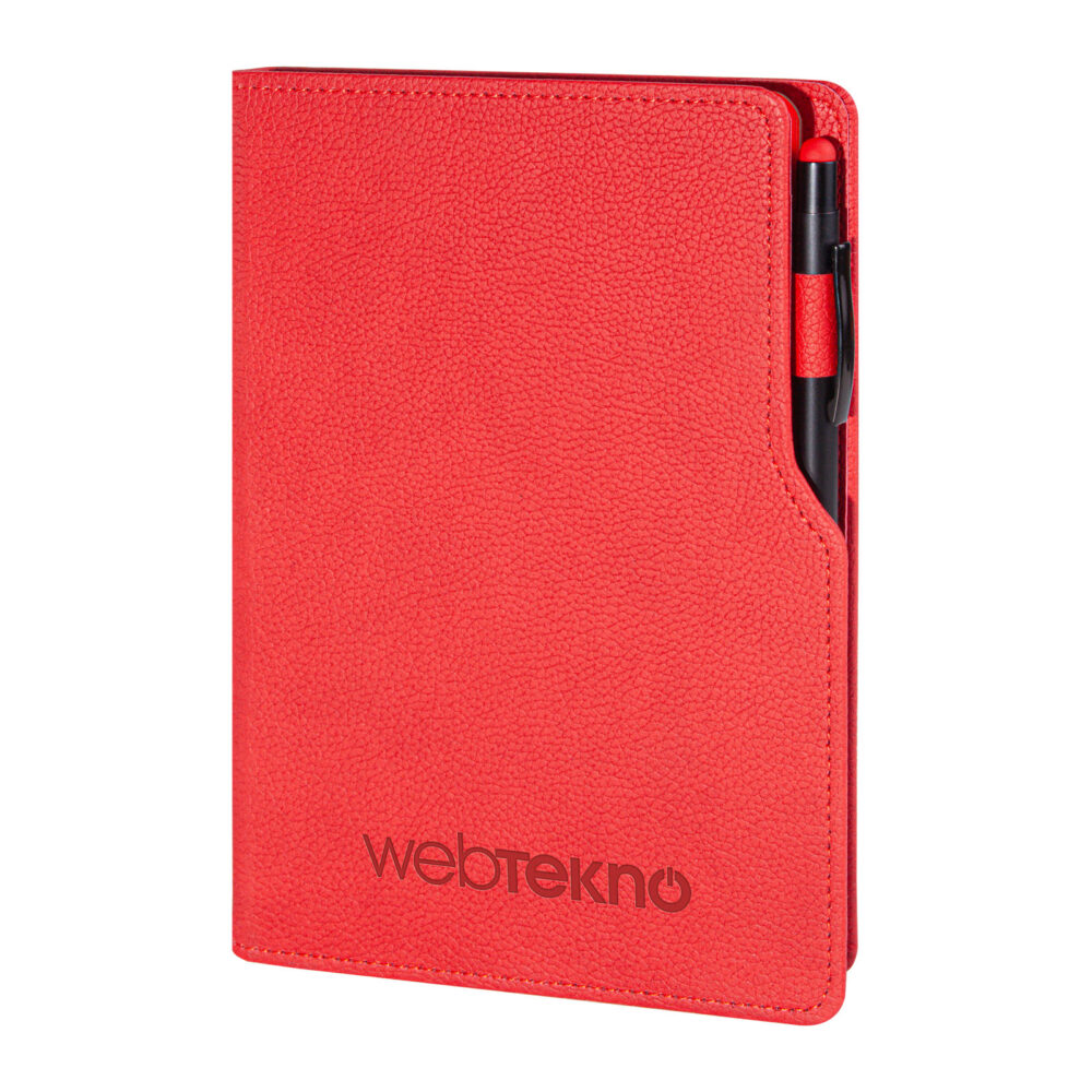 BAHÇELİEVLER KIRMIZI TARİHSİZ DEFTER (14,5X21 CM) | Promosyon Ürünleri