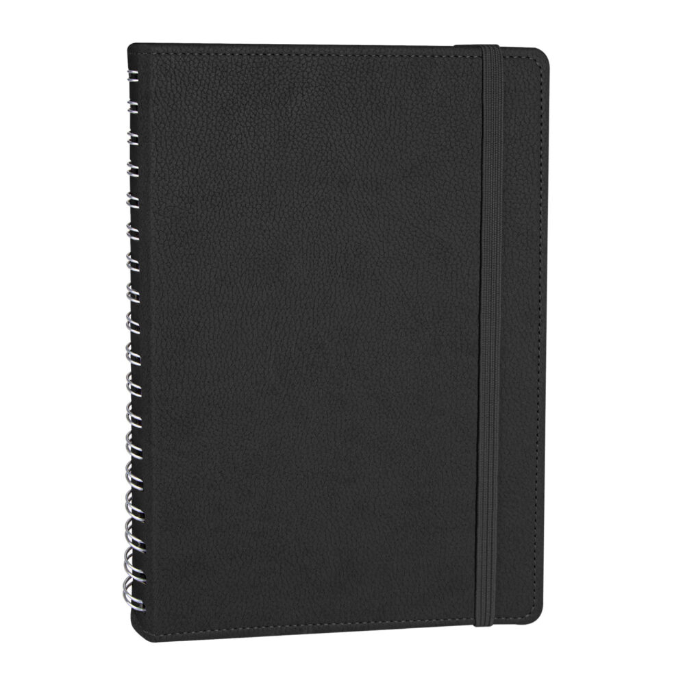 SÖĞÜTÖZÜ SİYAH SPİRALLİ TARİHSİZ DEFTER (17X24 CM) | Promosyon Ürünleri