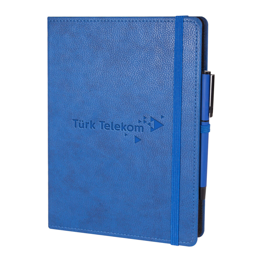SÖĞÜTÖZÜ LACİVERT SPİRALLİ TARİHSİZ DEFTER (17X24 CM) | Promosyon Ürünleri