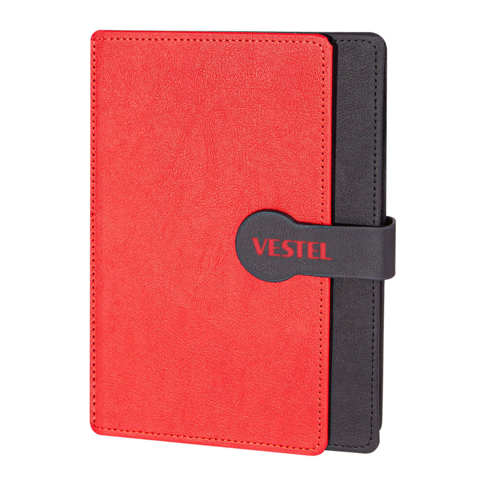 SARAY KIRMIZI TARİHSİZ DEFTER (15X21 CM) | Promosyon Ürünleri