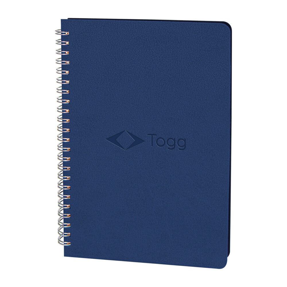 AKYURT LACİVERT SPİRALLİ TARİHSİZ DEFTER (13X21 CM) | Promosyon Ürünleri