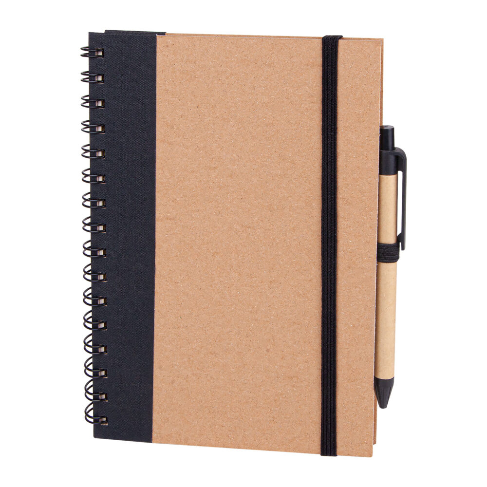 PURSAKLAR SİYAH SPİRALLİ TARİHSİZ DEFTER (15X21 CM) | Promosyon Ürünleri