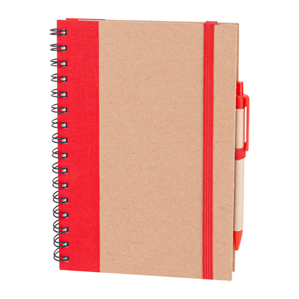 PURSAKLAR KIRMIZI SPİRALLİ TARİHSİZ DEFTER (15X21 CM) | Promosyon Ürünleri