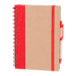 PURSAKLAR KIRMIZI SPİRALLİ TARİHSİZ DEFTER (15X21 CM) | Promosyon Ürünleri