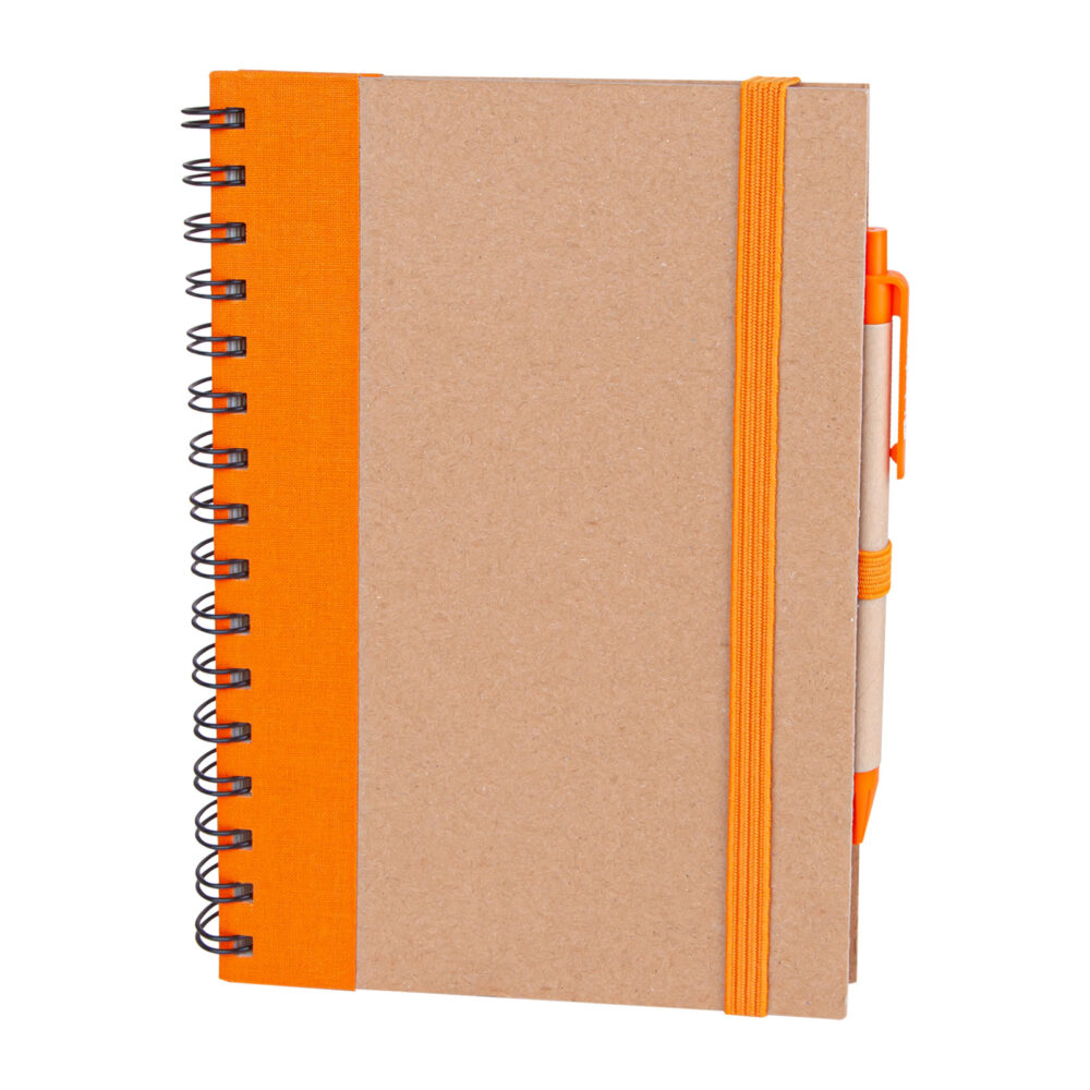 PURSAKLAR TURUNCU SPİRALLİ TARİHSİZ DEFTER (15X21 CM) | Promosyon Ürünleri
