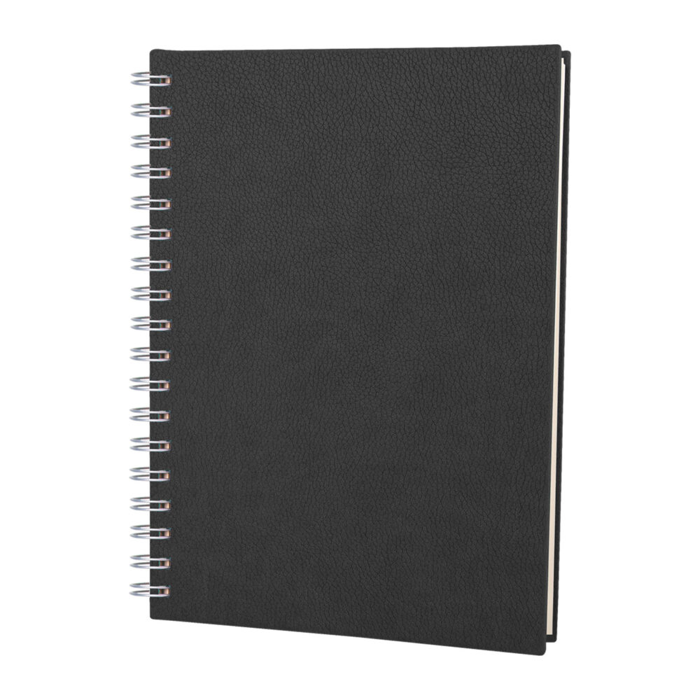 ALTINDAĞ SİYAH KARELİ SPİRALLİ TARİHSİZ DEFTER (17X24 CM) | Promosyon Ürünleri