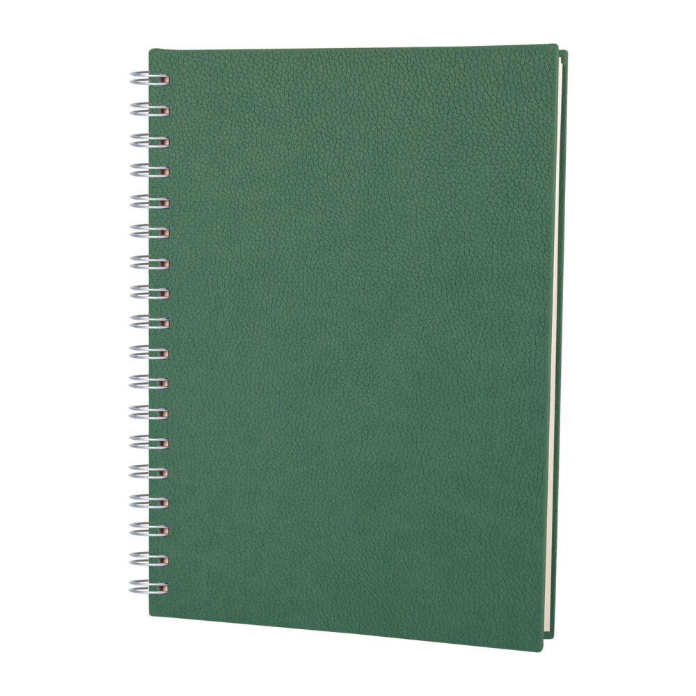 ALTINDAĞ YEŞİL KARELİ SPİRALLİ TARİHSİZ DEFTER (17X24 CM) | Promosyon Ürünleri