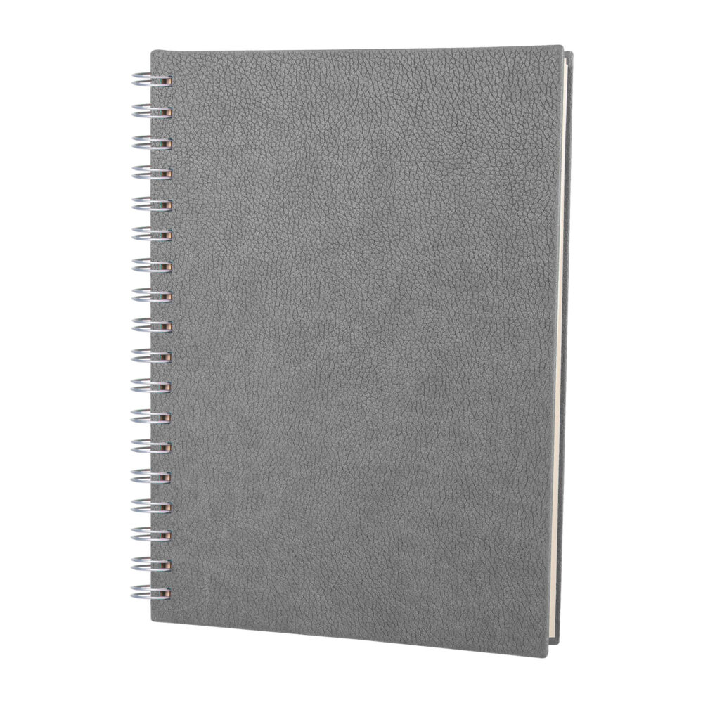 ALTINDAĞ GRİ KARELİ SPİRALLİ TARİHSİZ DEFTER (17X24 CM) | Promosyon Ürünleri