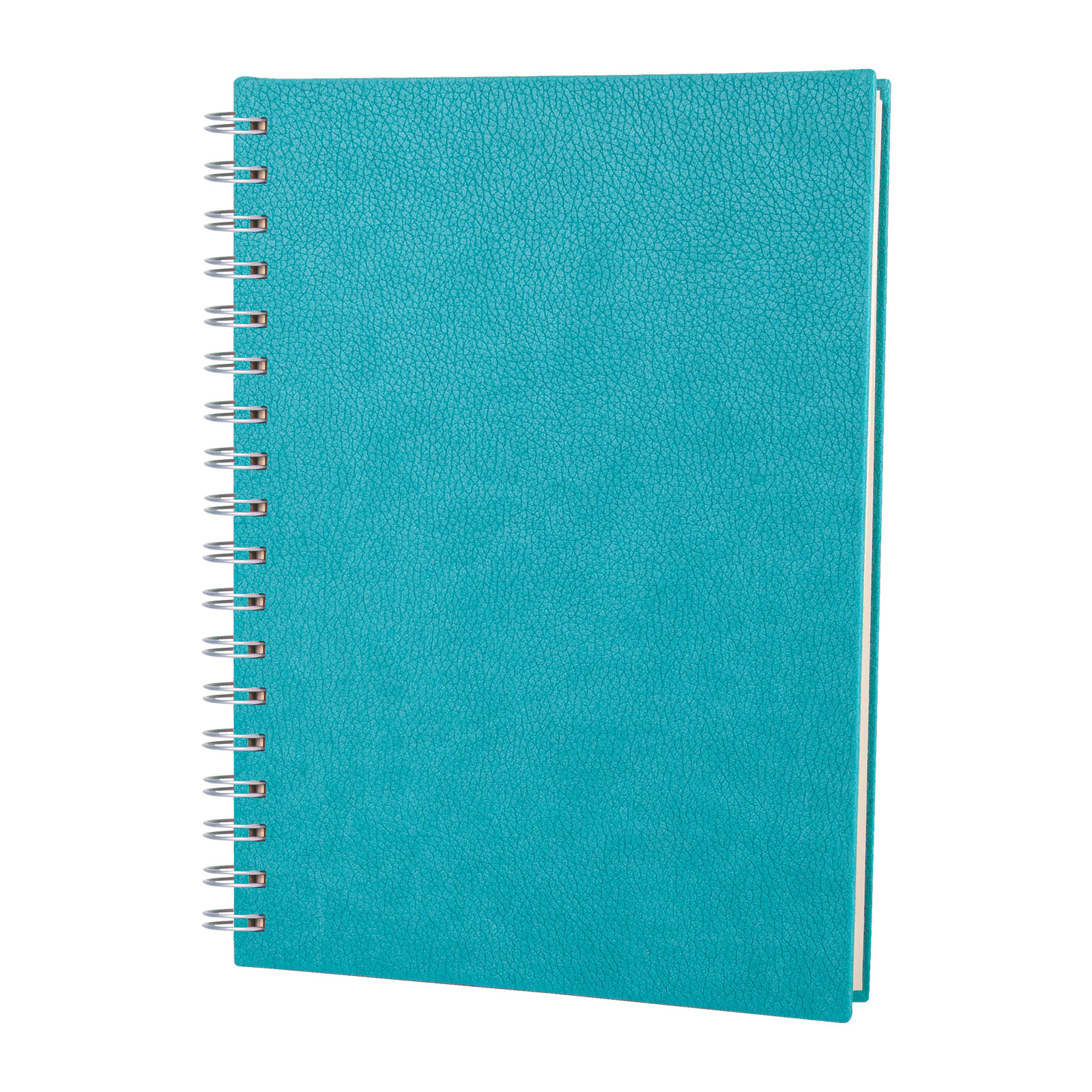 ALTINDAĞ TURKUAZ KARELİ SPİRALLİ TARİHSİZ DEFTER (17X24 CM) | Promosyon Ürünleri