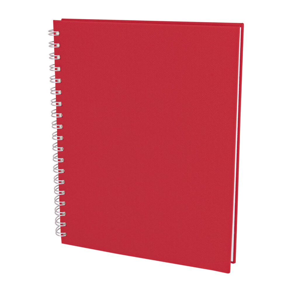 SEĞMENLER KIRMIZI KARELİ SPİRALLİ TARİHSİZ DEFTER (19X25 CM) | Promosyon Ürünleri