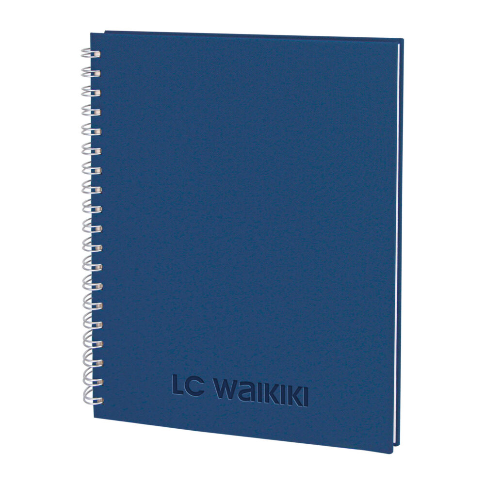 SEĞMENLER LACİVERT KARELİ SPİRALLİ TARİHSİZ DEFTER (19X25 CM) | Promosyon Ürünleri