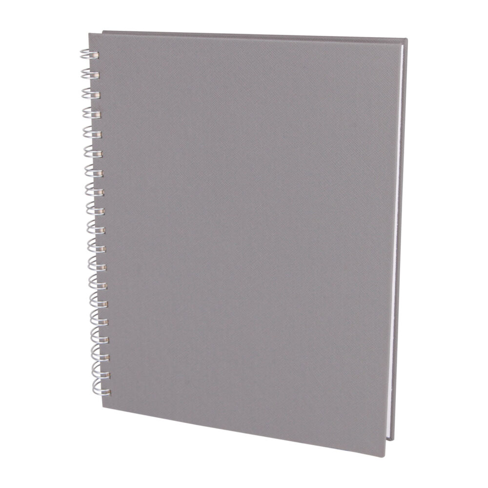 SEĞMENLER GRİ KARELİ SPİRALLİ TARİHSİZ DEFTER (19X25 CM) | Promosyon Ürünleri