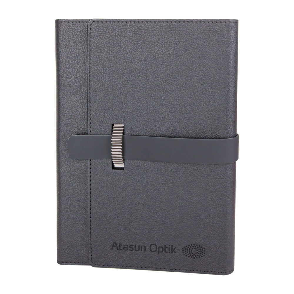 DEMİRTEPE SİYAH TARİHSİZ ORGANİZER DEFTER (17x22CM) | Promosyon Ürünleri