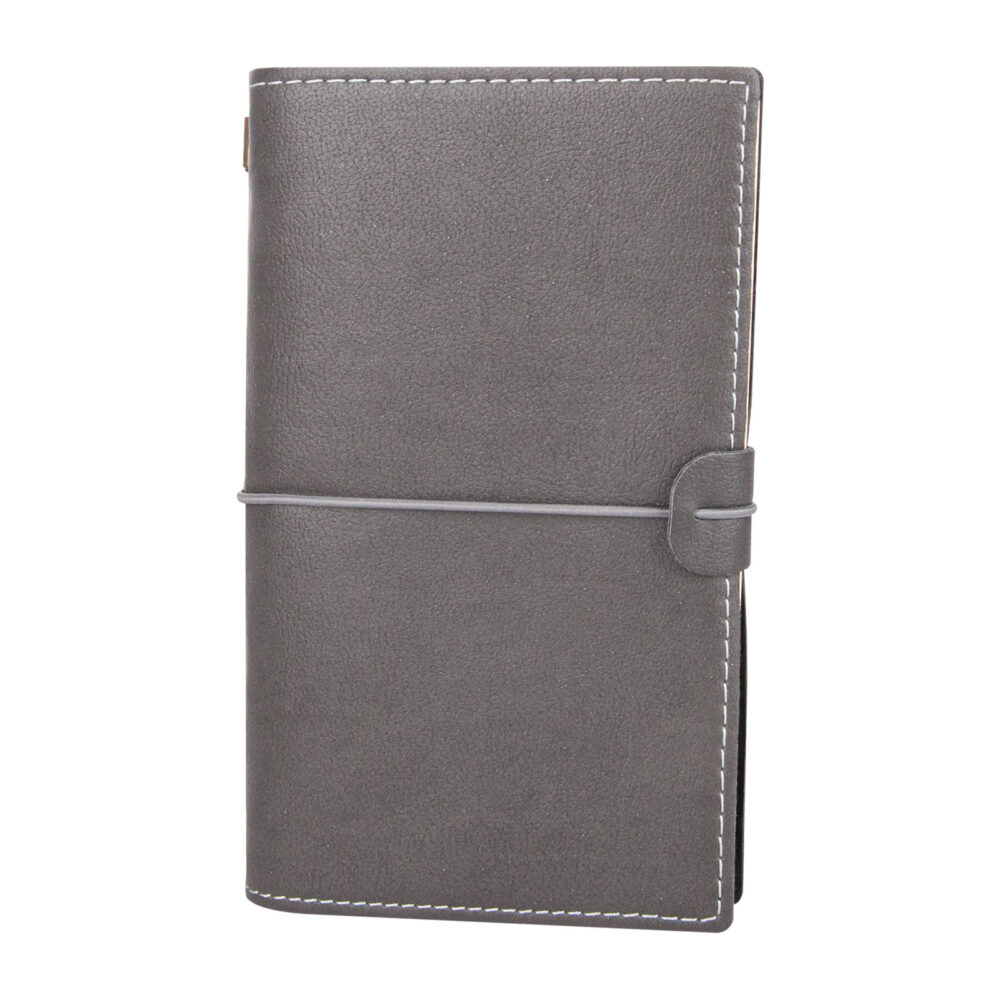 KUĞULU FÜME TARİHSİZ DEFTER (11,5X20 CM) | Promosyon Ürünleri