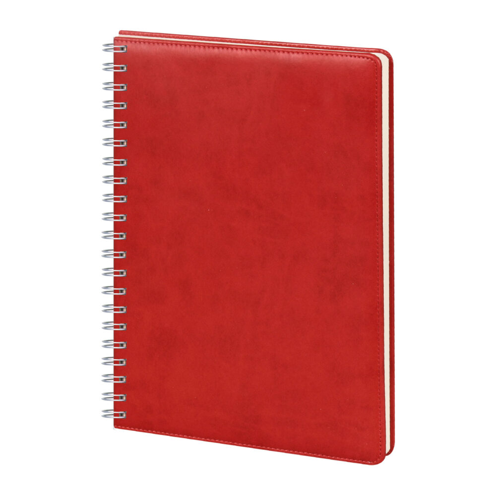 GİMAT KIRMIZI TARİHLİ SPİRALLİ GÜNLÜK AJANDA (20X28 CM) | Promosyon Ürünleri