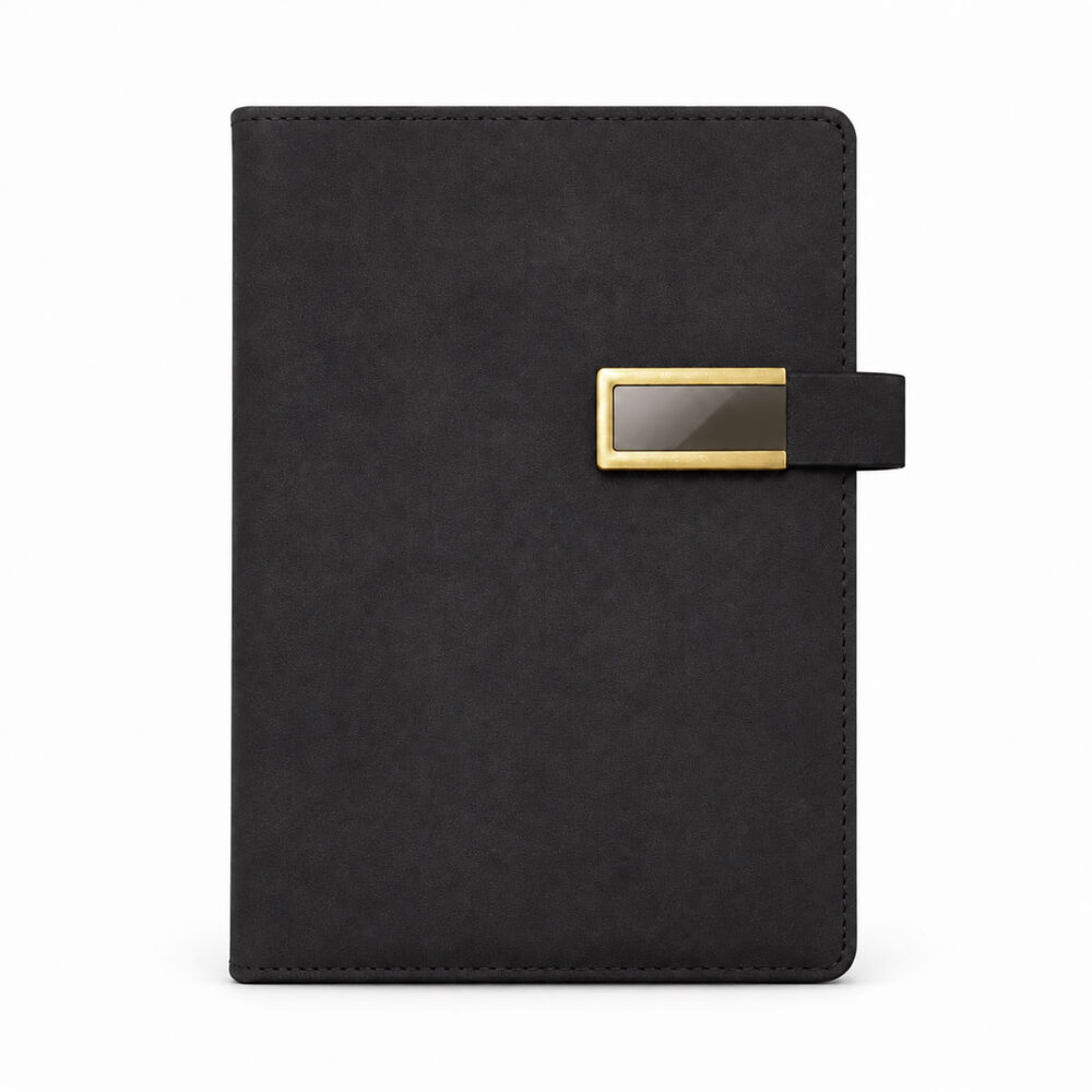 ANAFARTALAR SİYAH TARİHSİZ DEFTER (15X21 CM) | Promosyon Ürünleri