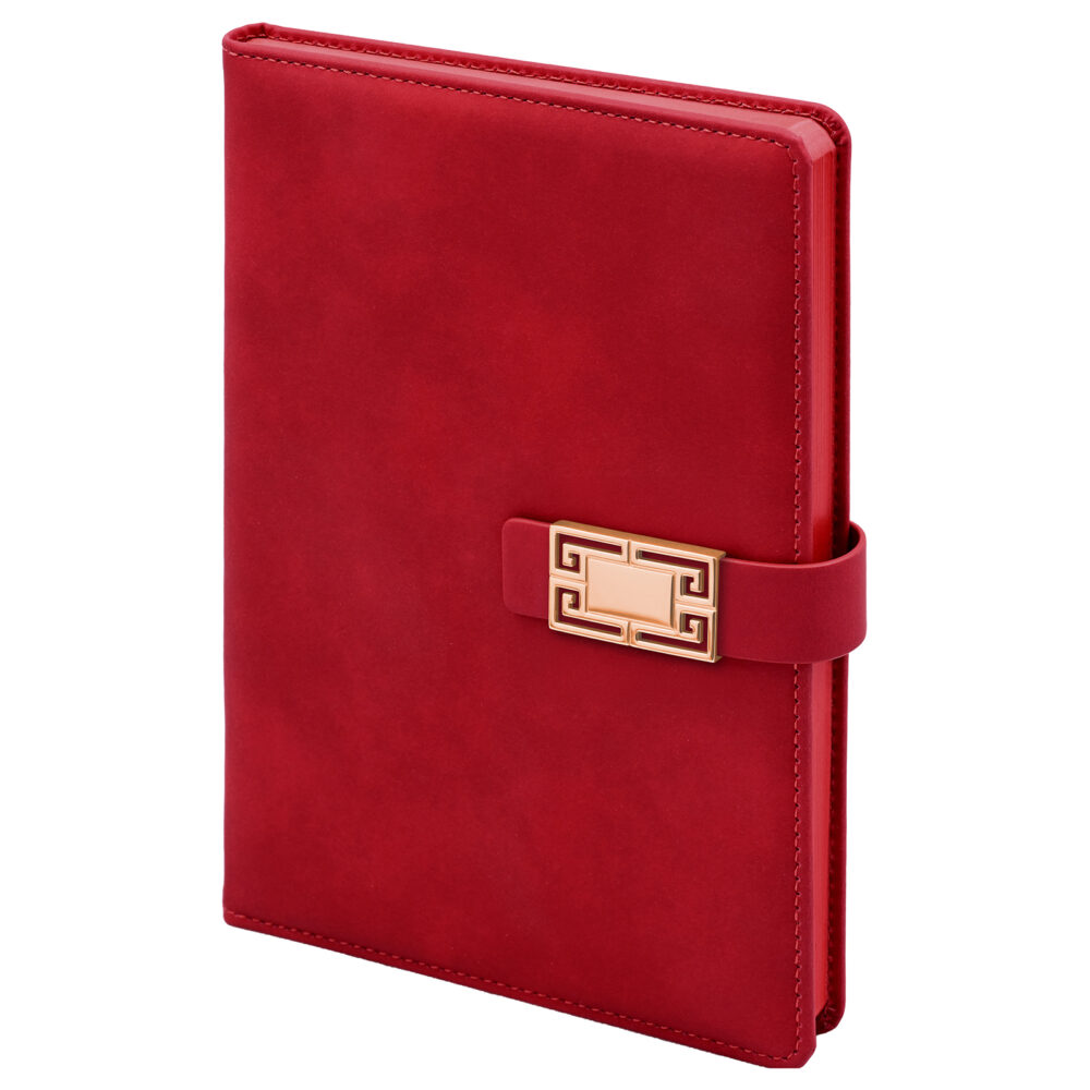 ÖVEÇLER KIRMIZI TARİHSİZ DEFTER (15X21 CM)