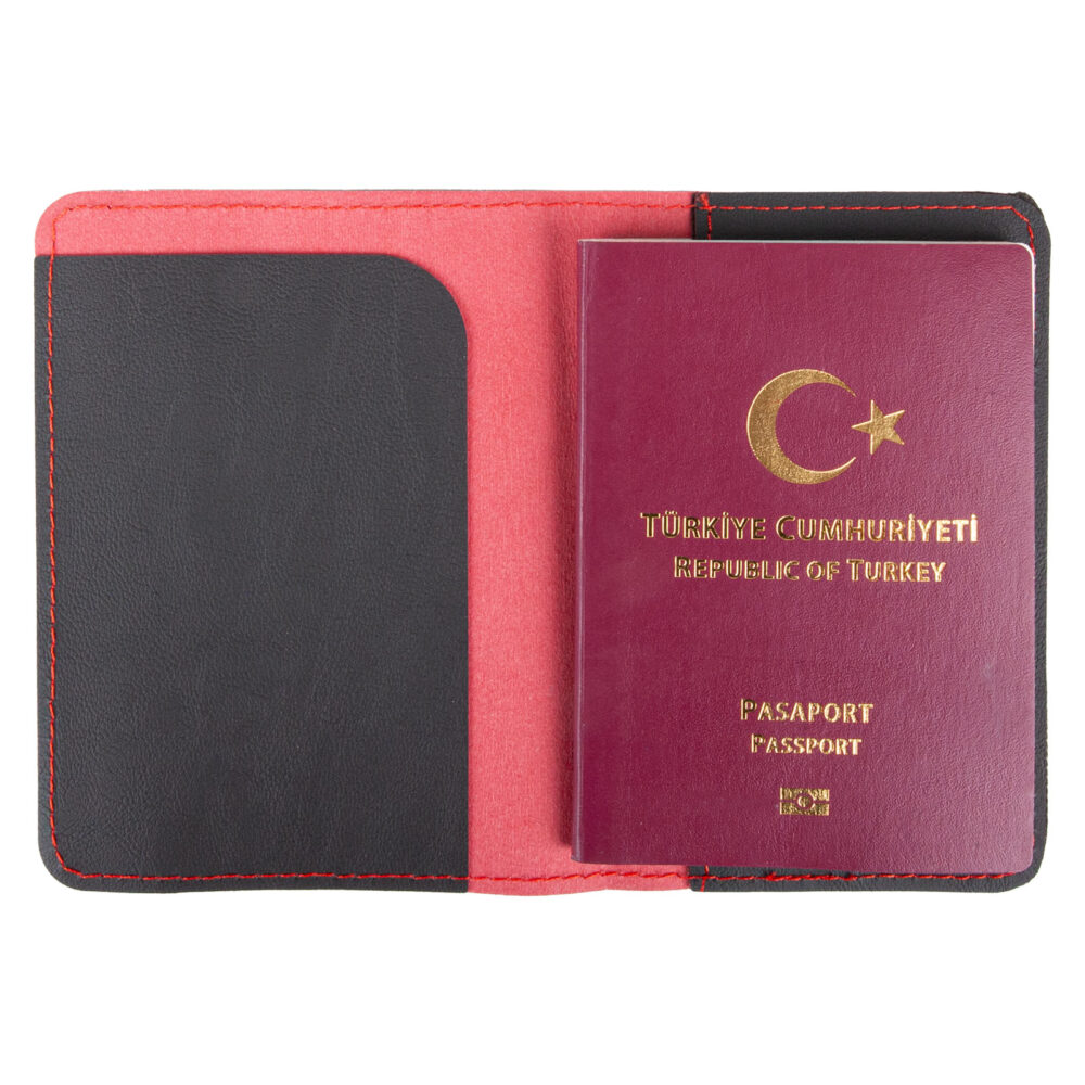 PASAPORTLUK KIRMIZI DERİ | Promosyon Ürünleri