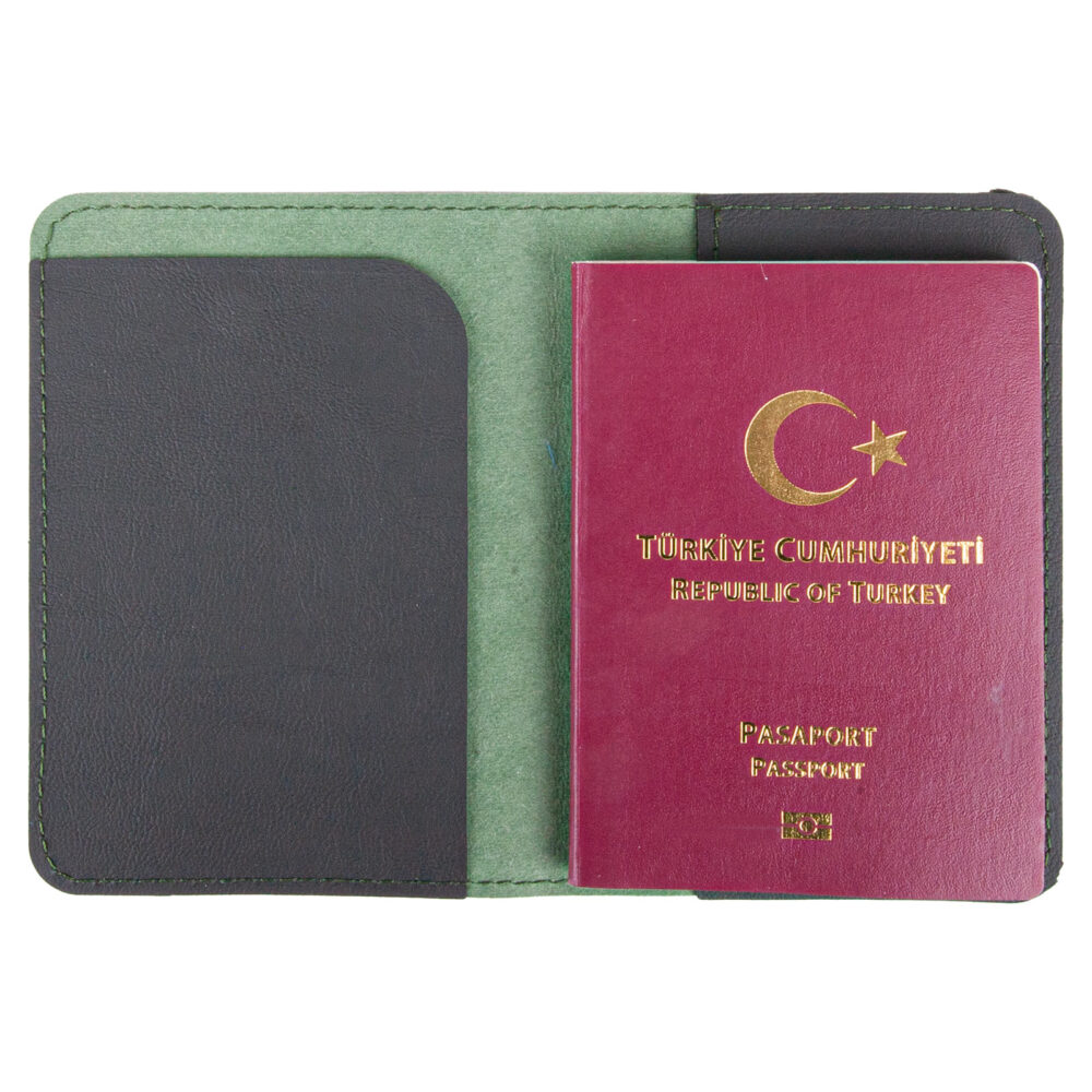 PASAPORTLUK YEŞİL DERİ | Promosyon Ürünleri