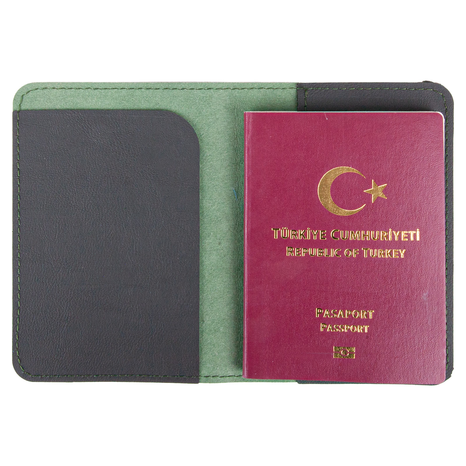 PASAPORTLUK YEŞİL DERİ | Promosyon Ürünleri