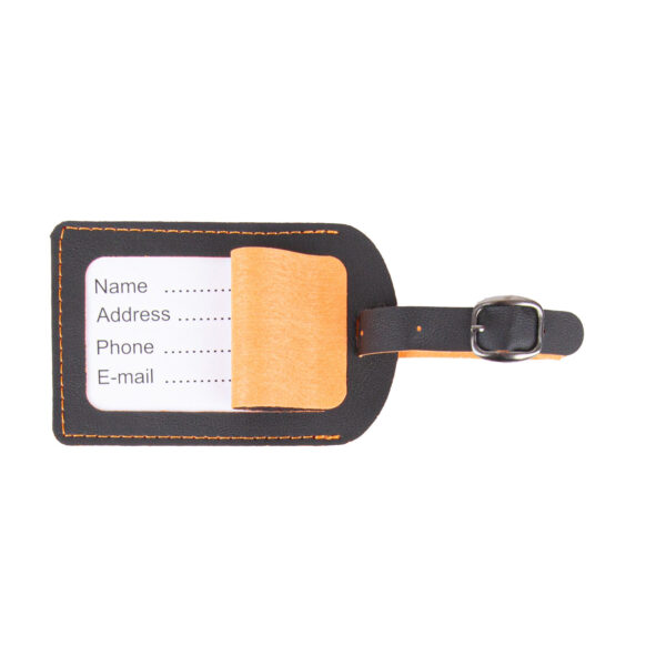 Bagaj etİketİ turuncu derİ ekstra promosyon ekstra promosyon