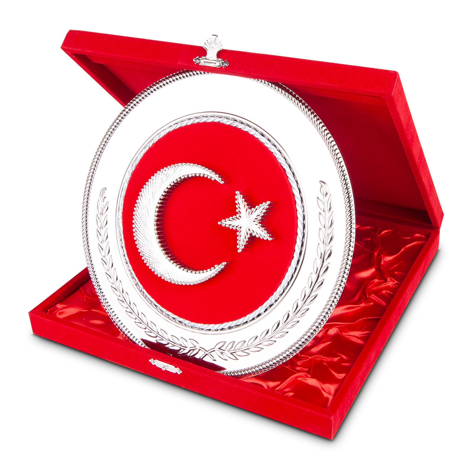 HİLAL YUVARLAK BAYRAK PLAKET | Promosyon Ürünleri