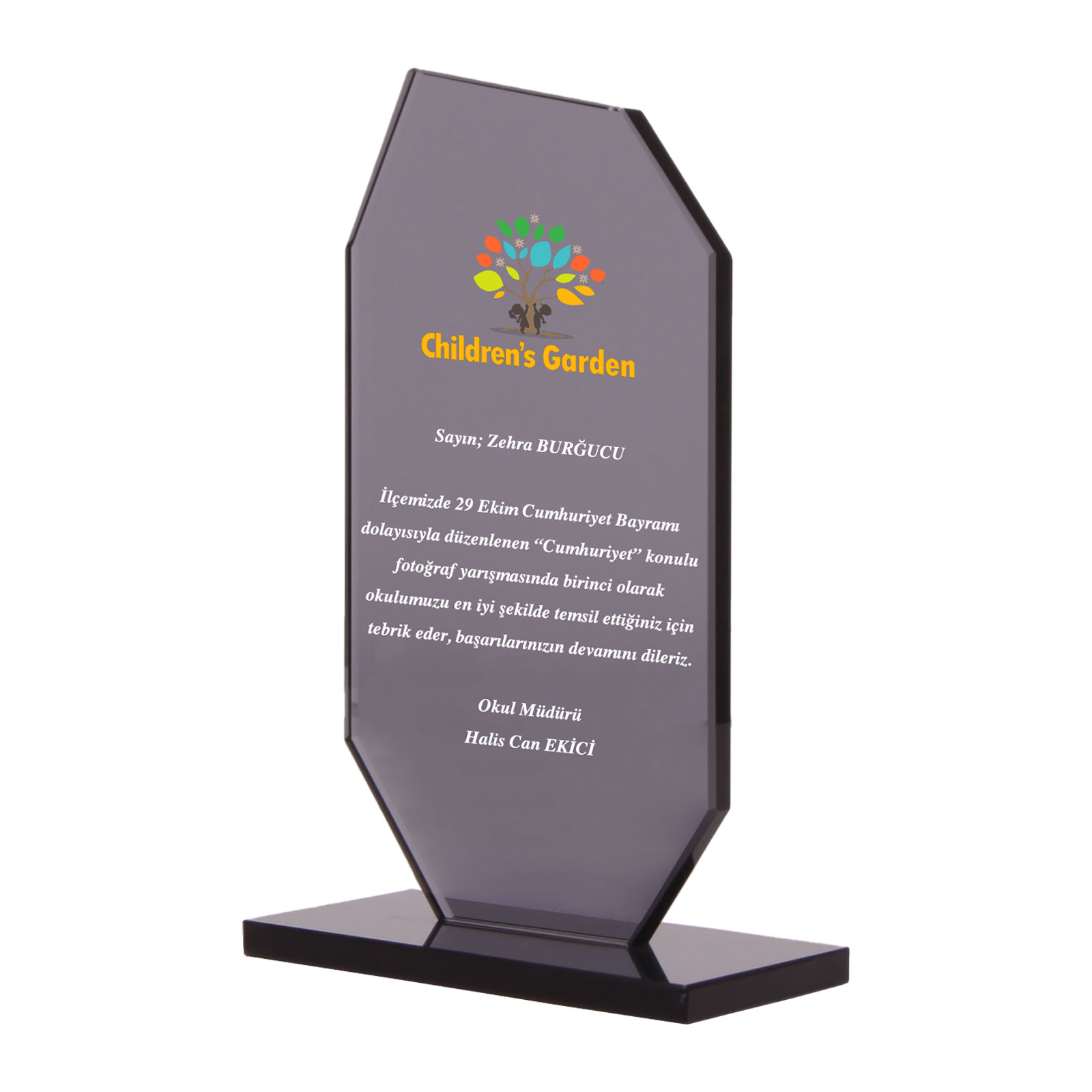 OSKAY SİYAH KRİSTAL PLAKET | Promosyon Ürünleri
