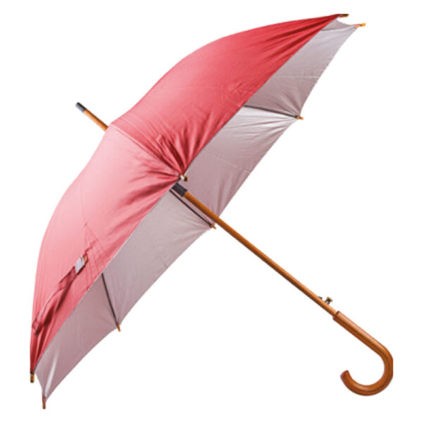 Mangostan kirmizi ahŞap sapli Şemsİye ekstra promosyon ekstra promosyon