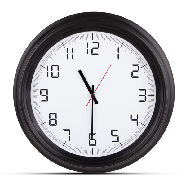 ATLAS SİYAH PLASTİK KASA DUVAR SAATİ (380MM)