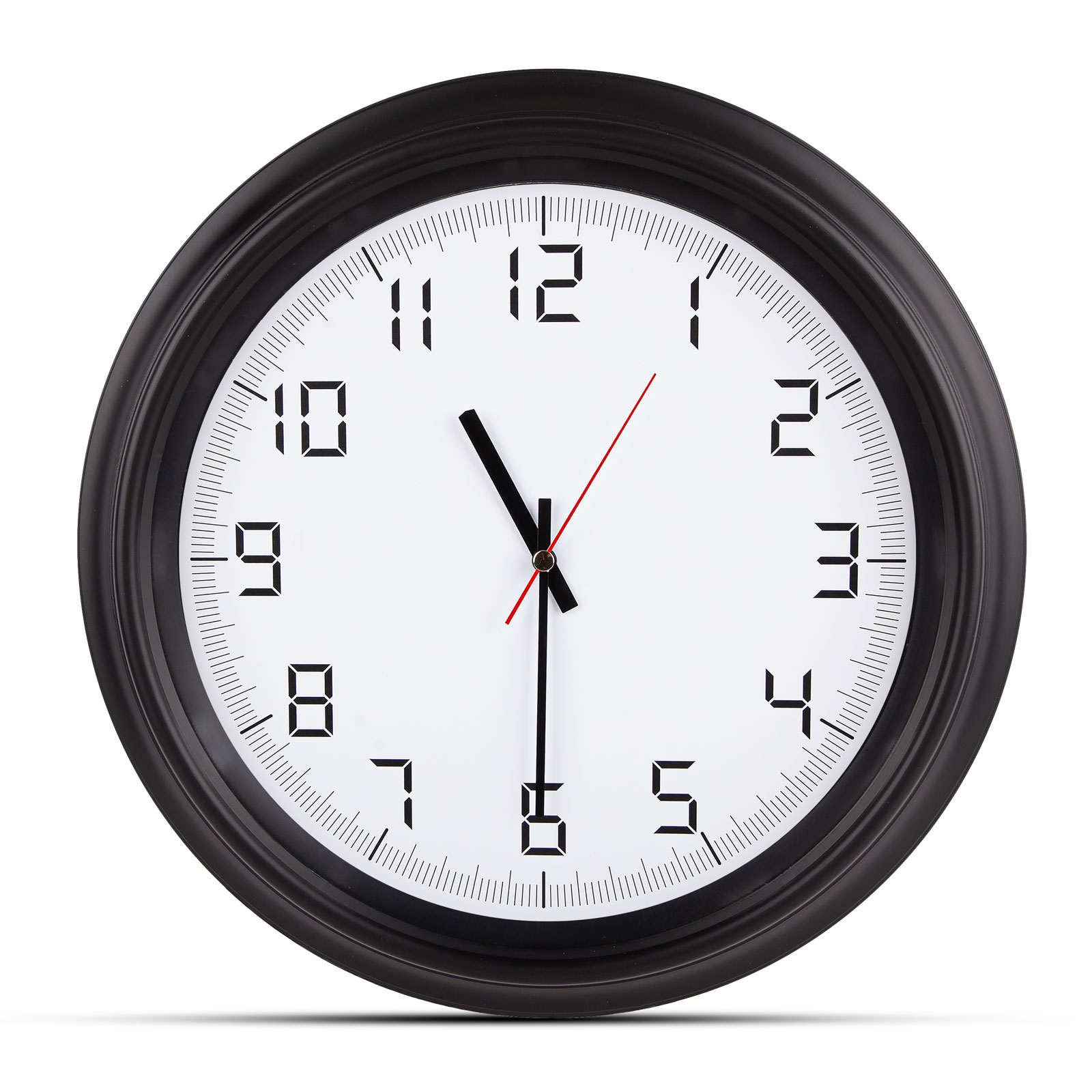 Atlas sİyah plastİk kasa duvar saatİ 380mm ekstra promosyon ekstra promosyon
