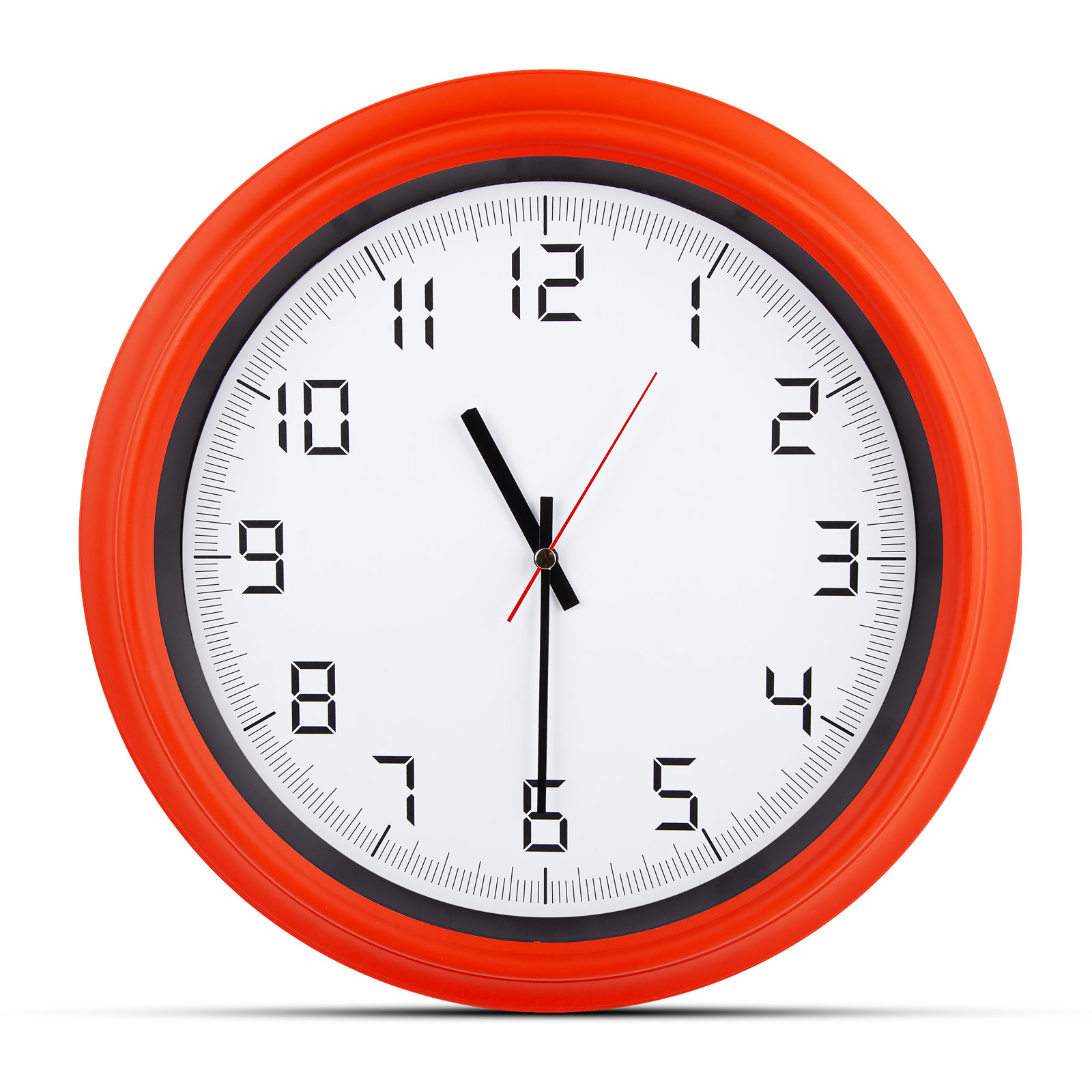 Atlas turuncu plastİk kasa duvar saatİ 380mm ekstra promosyon ekstra promosyon