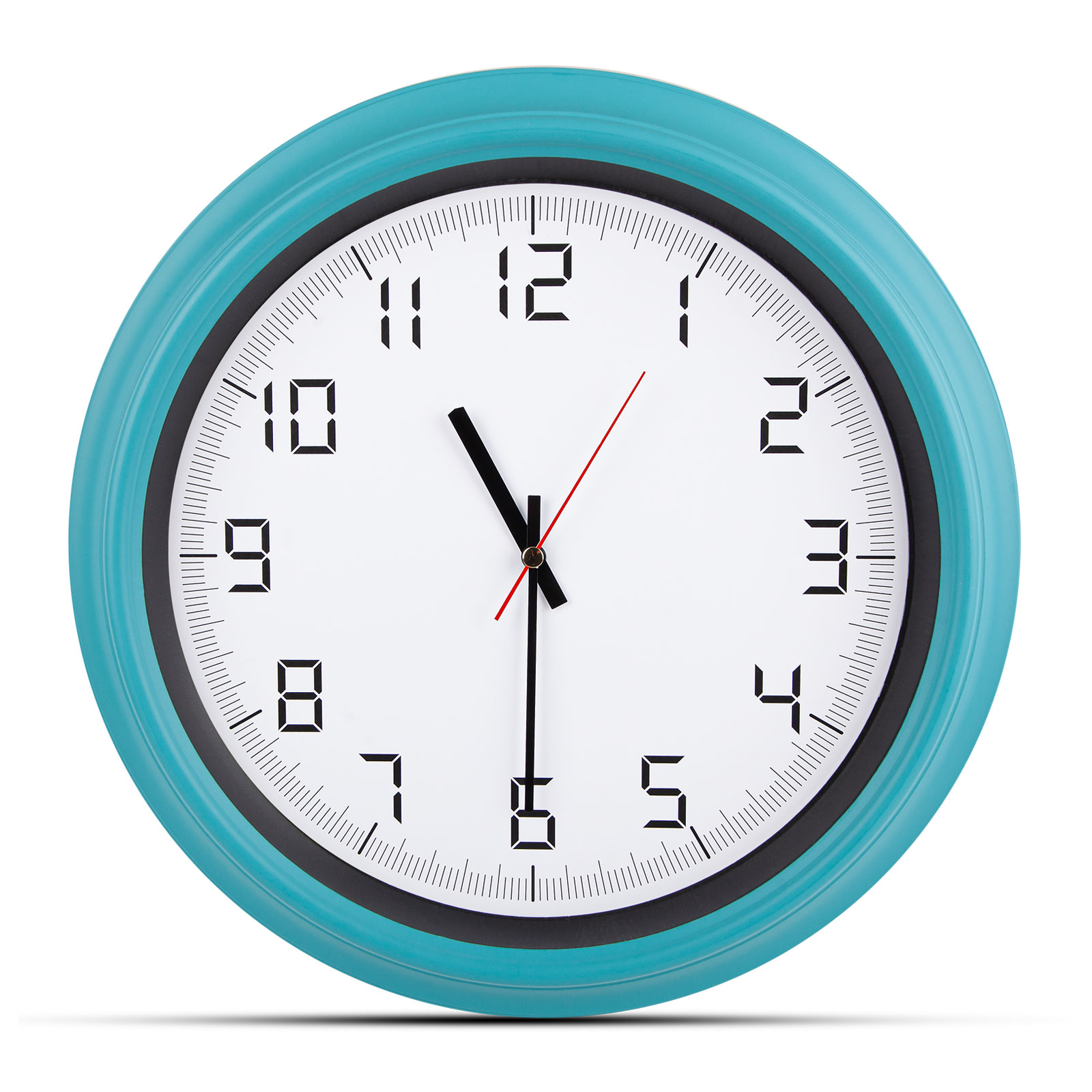 Atlas turkuaz plastİk kasa duvar saatİ 380mm ekstra promosyon ekstra promosyon