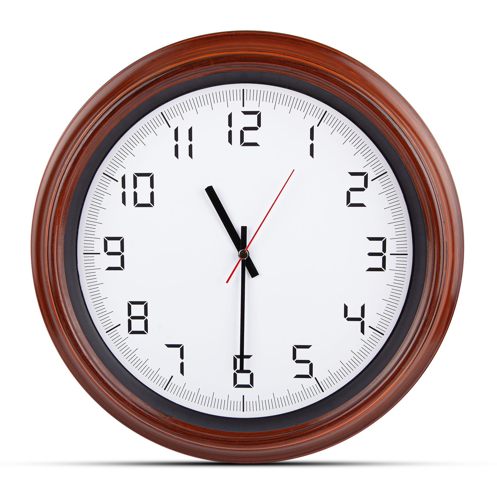 Atlas ahŞap beyaz plastİk kasa duvar saatİ 380mm ekstra promosyon ekstra promosyon