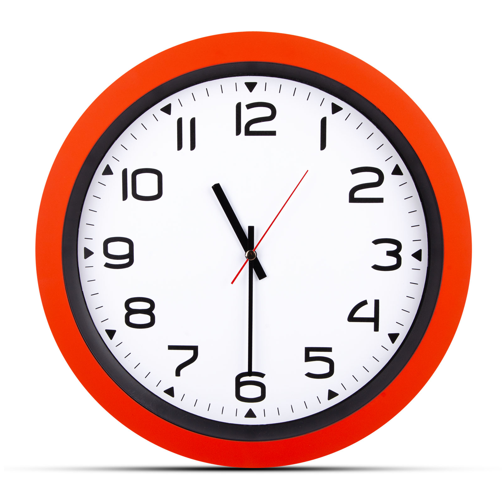 Hera turuncu plastİk kasa duvar saatİ 350mm ekstra promosyon ekstra promosyon