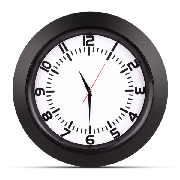 UMAY SİYAH PLASTİK KASA DUVAR SAATİ (350 MM)