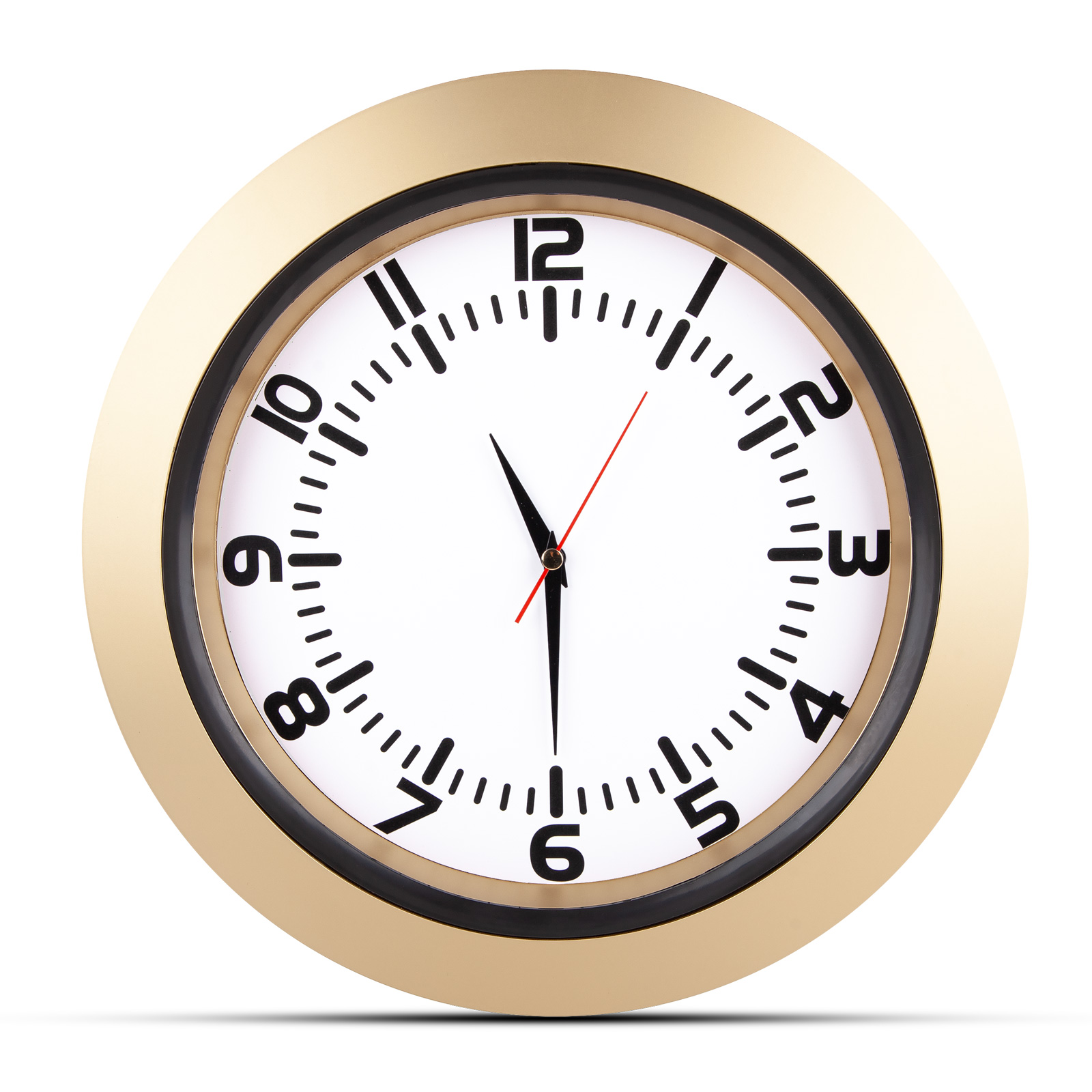 Umay altin beyaz plastİk kasa duvar saatİ 350 mm ekstra promosyon ekstra promosyon