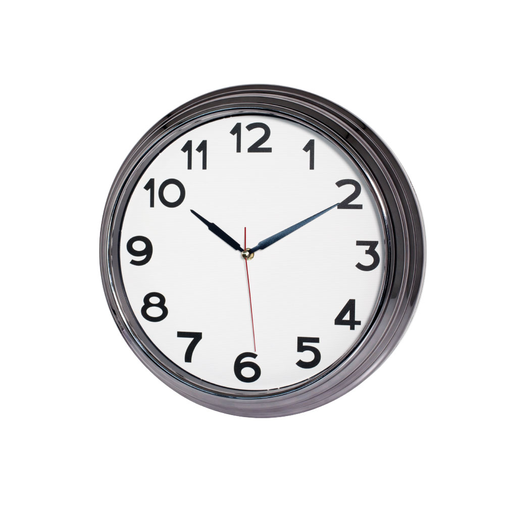 Sezar401 beyaz bakir metalİze ÇerÇeve duvar saatİ 380 mm ekstra promosyon ekstra promosyon