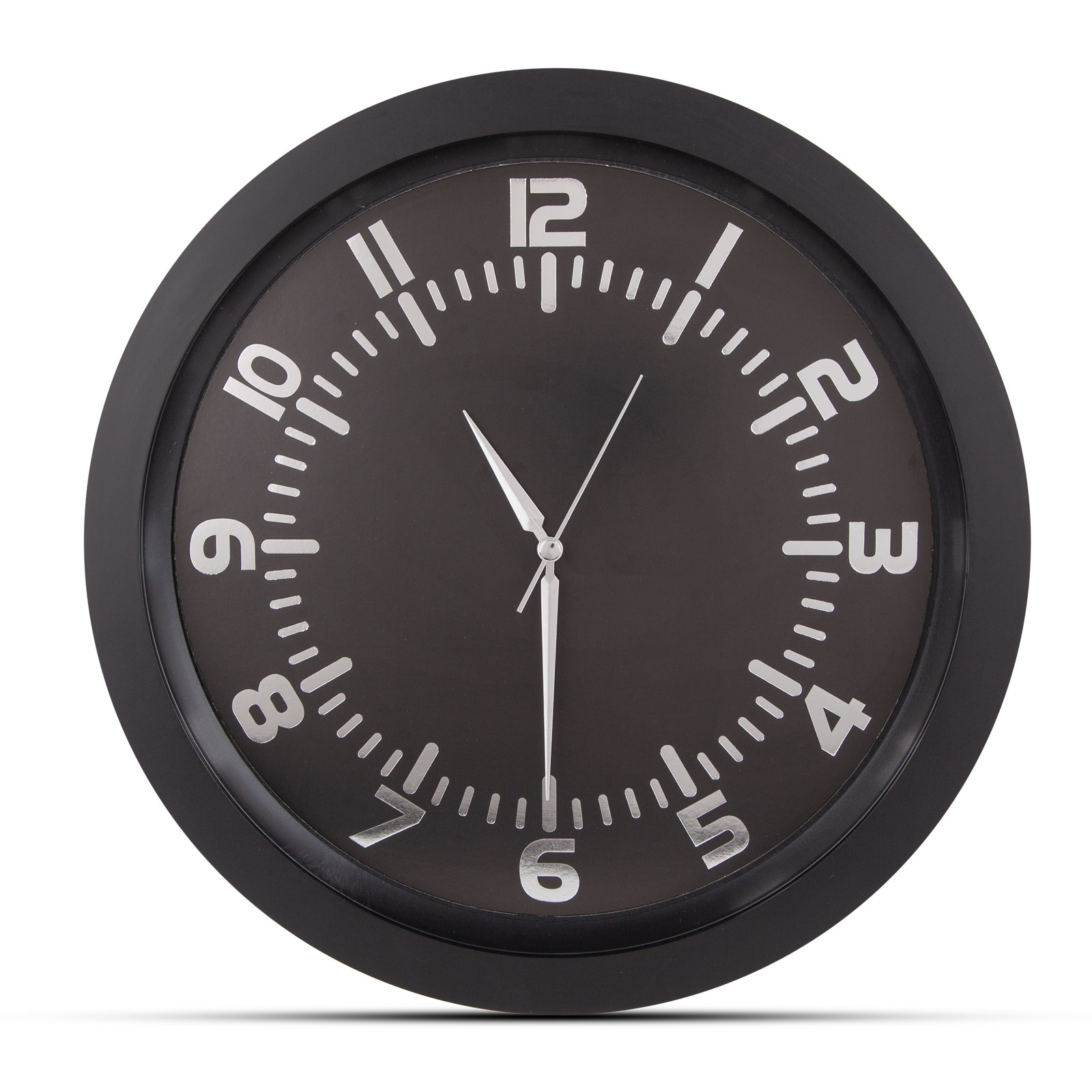 Poseidon sİyah plastİk kasa duvar saatİ 350mm ekstra promosyon ekstra promosyon