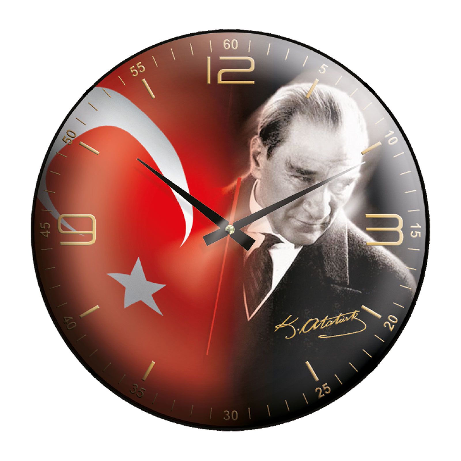 KRİYOS207 PLASTİK KASA DUVAR SAATİ (350 MM) | Promosyon Ürünleri