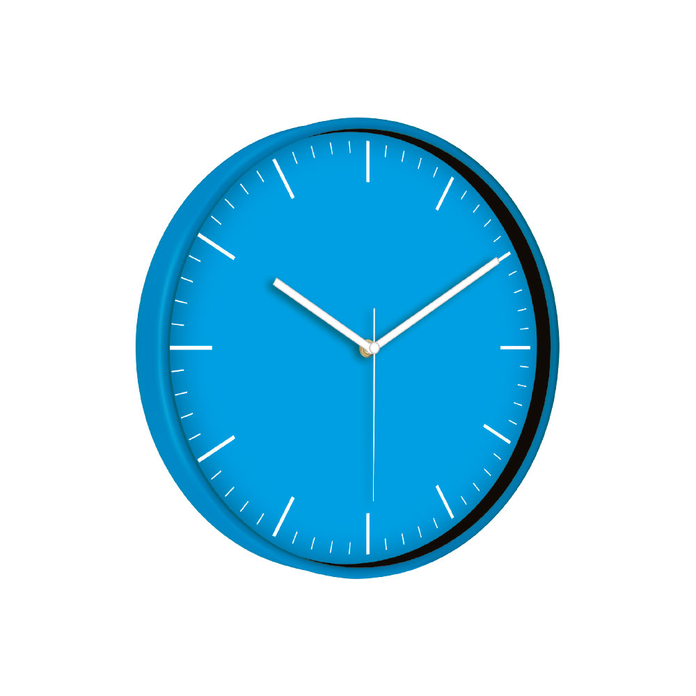 Mİmas186 mavİ plastİk kasa duvar saatİ 380 mm ekstra promosyon ekstra promosyon