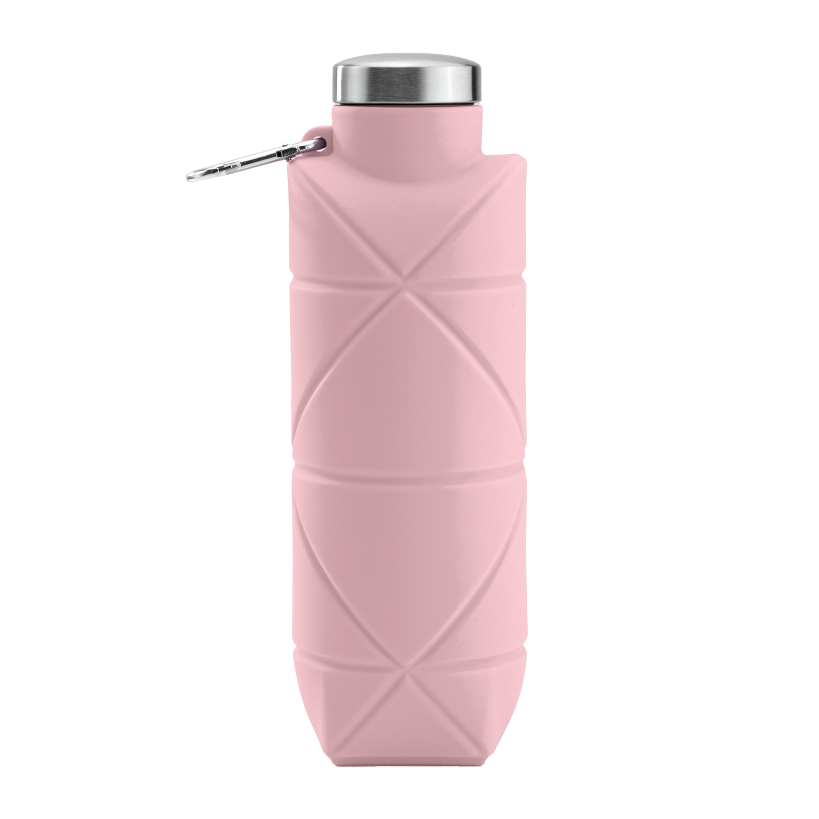AYDENİZ PEMBE 700 ML KATLANABİLİR SİLİKON MATARA | Promosyon Ürünleri