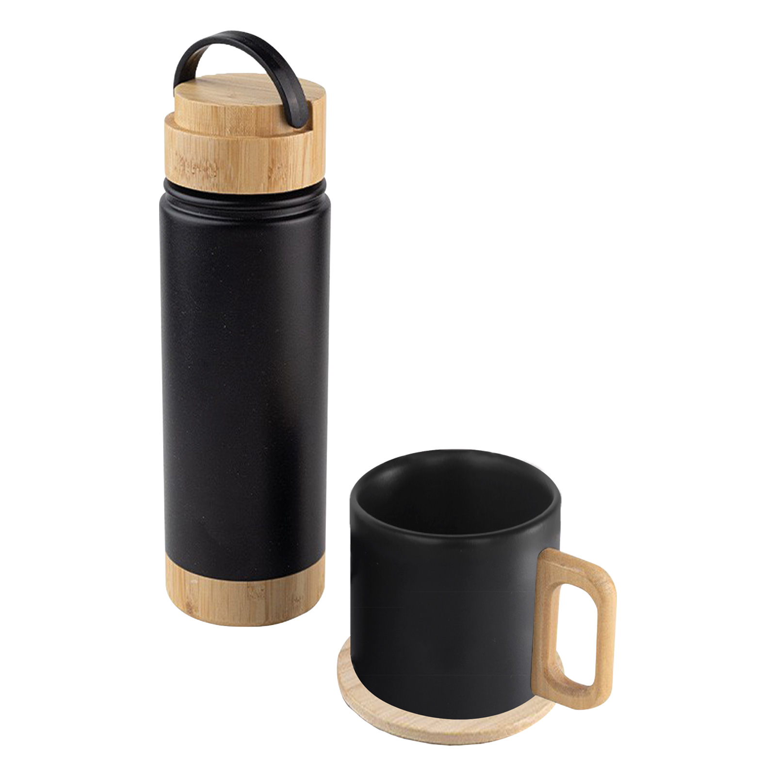 Serenlİ sİyah 550 ml termos kupa setİ ekstra promosyon ekstra promosyon