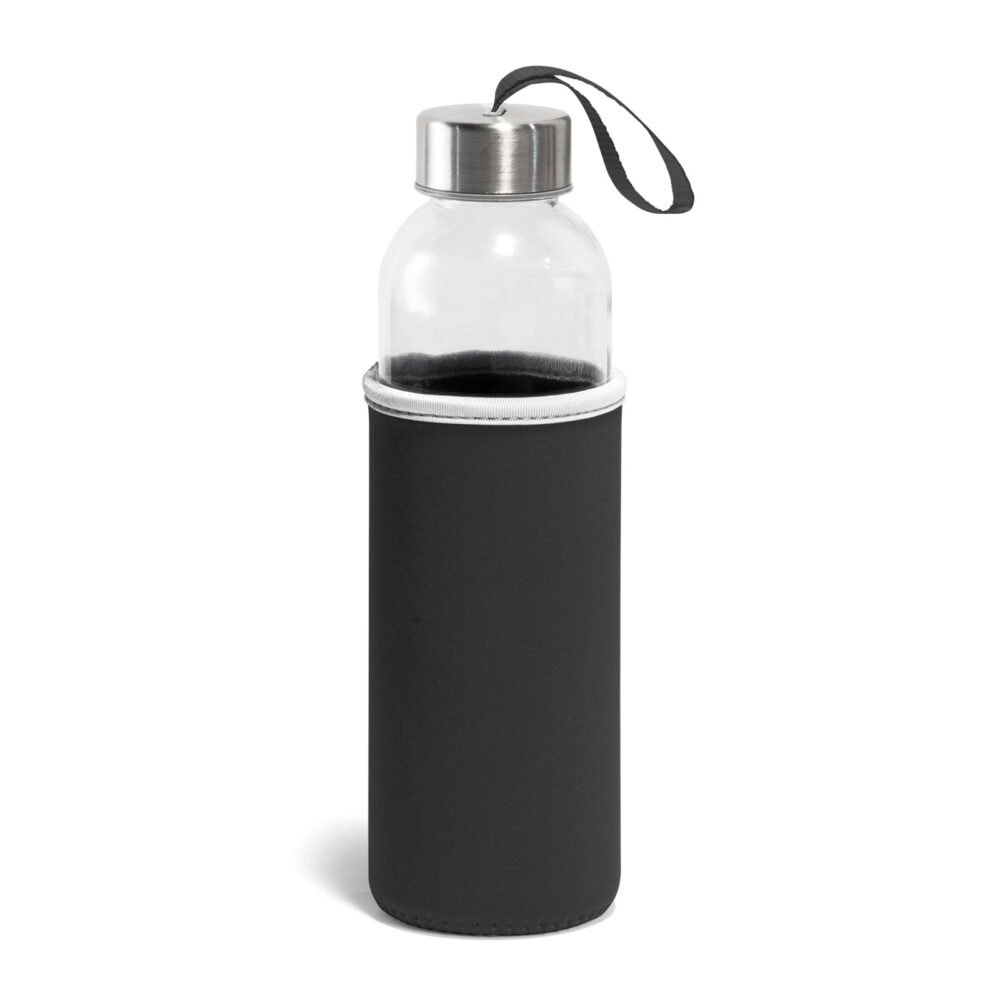 LADOGA SİYAH 550 ML CAM MATARA | Promosyon Ürünleri